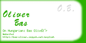 oliver bas business card